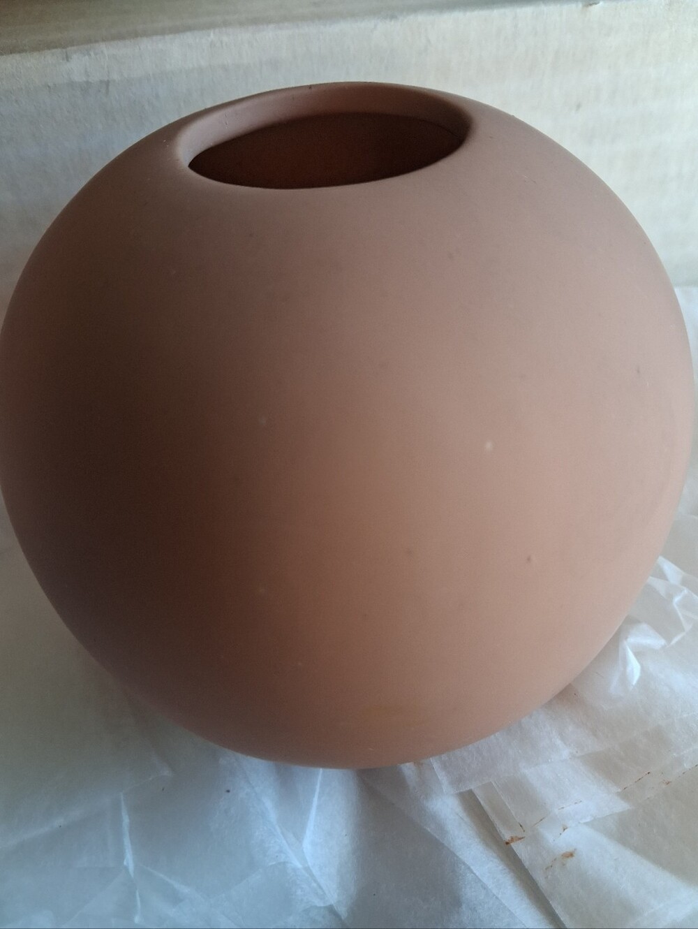 Cooee Designs Cafe au Lait Colored Vase 14"   circumference